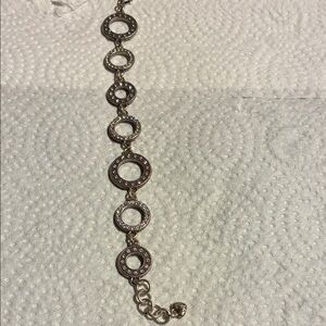 Love Brighton Vintage? Silver Circle Link Bracelet reversible